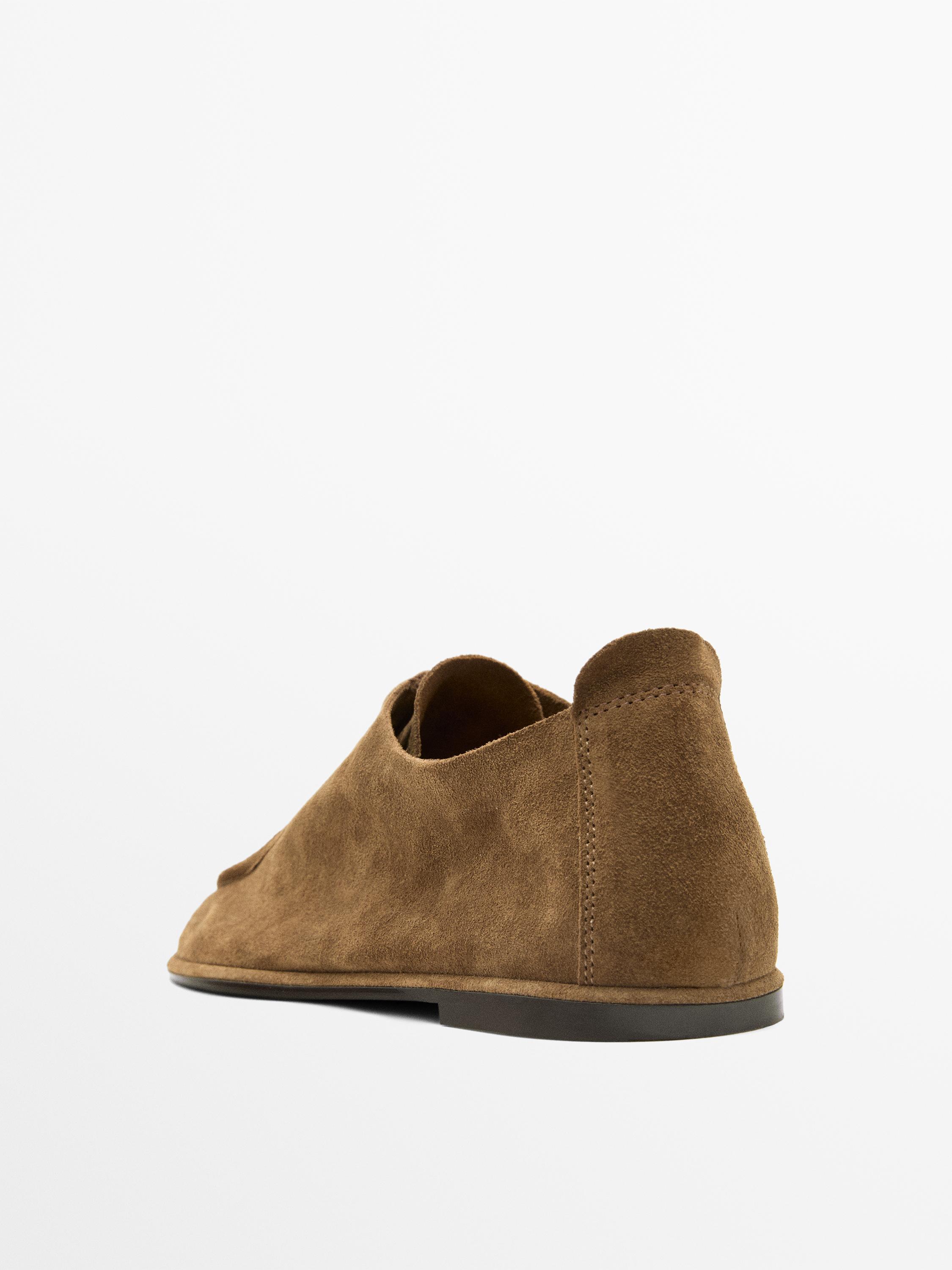 Chaussure soft en cuir à lacets